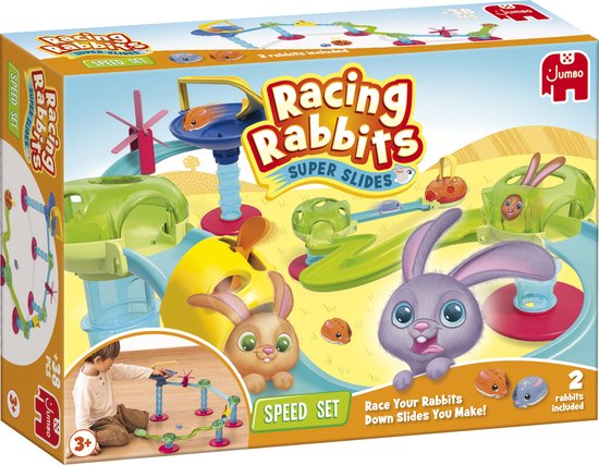 Jumbo - Racing Rabbits - Speed Set - Knikkerbaan vanaf 3 jaar van Jumbo