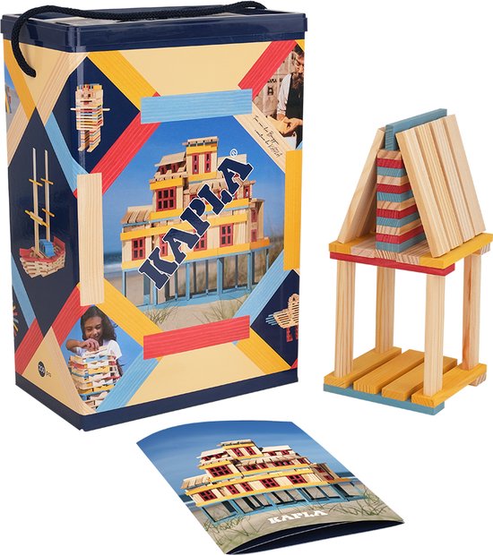 KAPLA - KAPLA Barrel - Constructiespeelgoed - ZOMER DOOS - 200 Plankjes van KAPLA