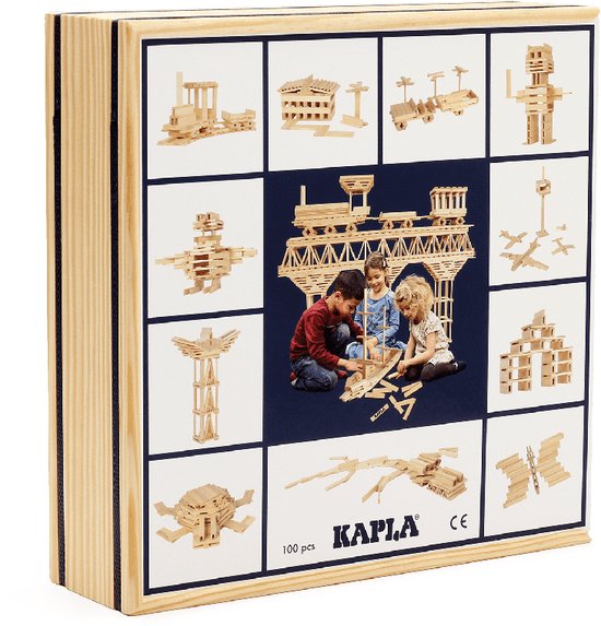 KAPLA - KAPLA Kleur - Constructiespeelgoed - 100 Plankjes van KAPLA
