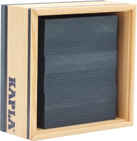 KAPLA - KAPLA Kleur - Constructiespeelgoed - Donkerblauw - 40 Plankjes van KAPLA