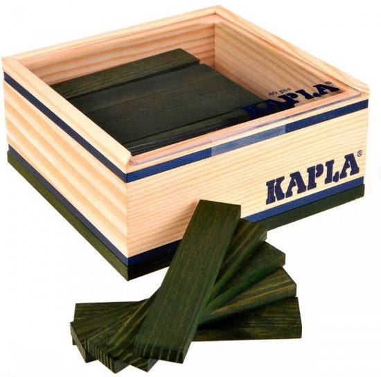 KAPLA - KAPLA Kleur - Constructiespeelgoed - Groen - 40 Plankjes van KAPLA