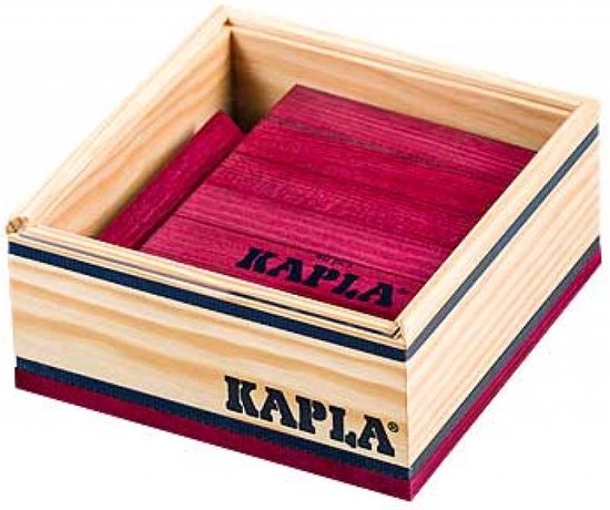 KAPLA - KAPLA Kleur - Constructiespeelgoed - Violet - 40 Plankjes van KAPLA