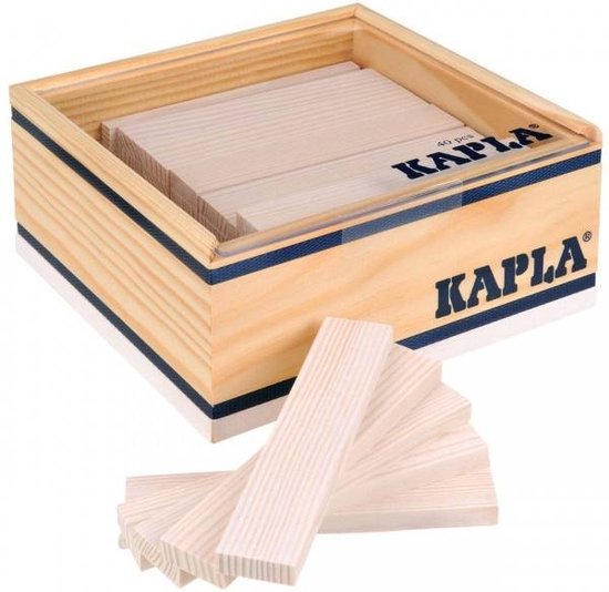 KAPLA - KAPLA Kleur - Constructiespeelgoed - Wit - 40 Plankjes van KAPLA