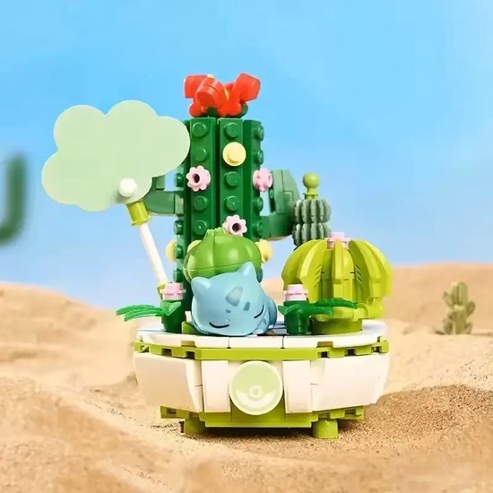 Keeppley Pokémon Bonsai Bulbasaur - Bouwstenen set - DUURZAAM - Klassieke Blokken - Educatief - Constructiespeelgoed - Creatief speelgoed - Bouwplezier van Merkloos