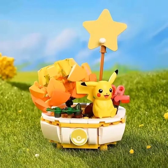 Keeppley Pokémon Bonsai Pikachu - Bouwstenen set - DUURZAAM - Klassieke Blokken - Educatief - Constructiespeelgoed - Creatief speelgoed - Bouwplezier van Merkloos