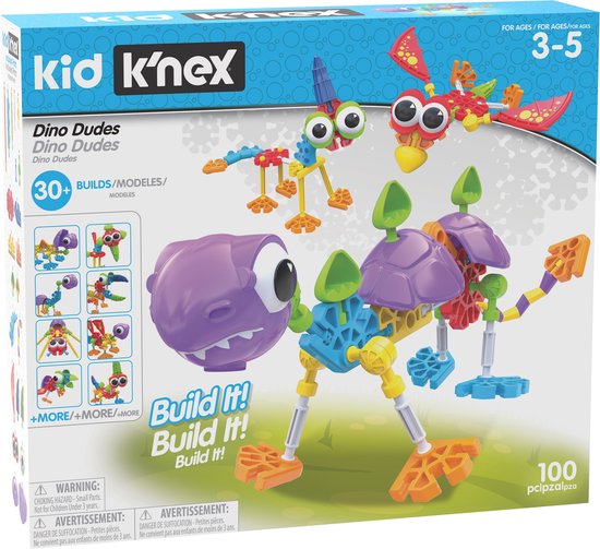 kid knex dino dudes building set van Merkloos