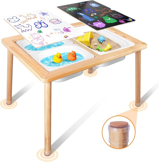 Kinderbureau - Kinder Tafel - Bruin van Merkloos