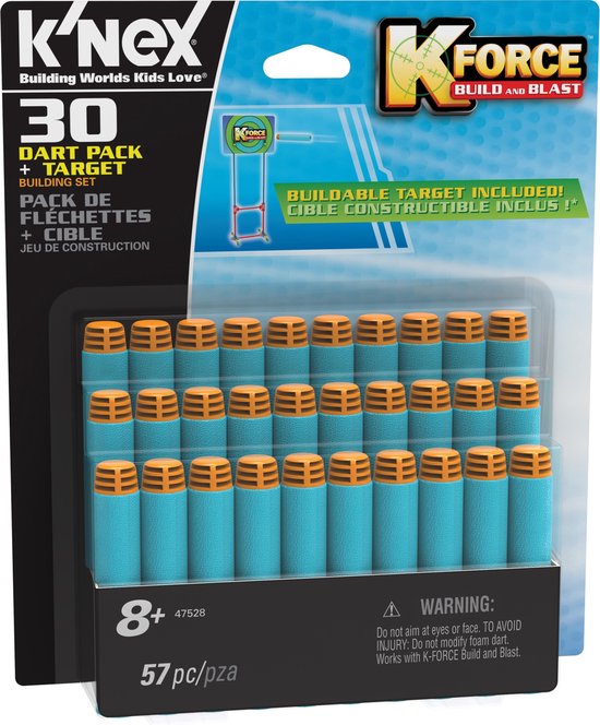 K'NEX K-FORCE Dart Pack + Target - 30 Stuks van K'NEX