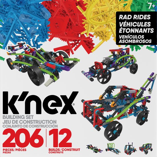 K'NEX Stoere en Snelle Auto's - Bouwset voor 12 modellen - Stimuleert creativiteit van Merkloos