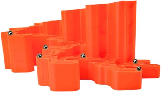 Knikkerbaan Constructie - Knikkerspeelgoed Educatief - Cognitieve Vaardigheden Ontwikkelen - Stabiele ABS Constructie - 26 x 20 x 12 cm van Merkloos