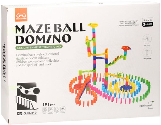 Knikkerbaan & Dominoset, 191dlg. van Classic World.