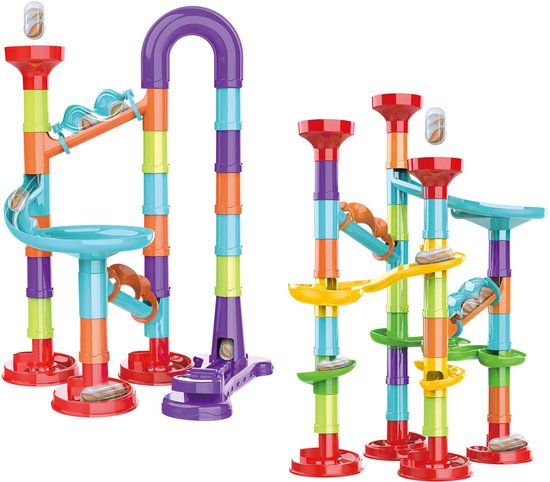 Knikkerbaan in doos - 2 varianten - assortie van Selecta