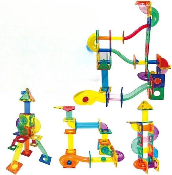 Knikkerbaan Magnetisch - Magnetische Bouwstenen Kinderen Montessori Speelgoed - Bouwtegels Voor Jongens En Meisjes Van 3-8 Jaar van DreamZzz