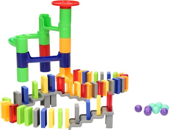Knikkerbaan met Domino, 66dlg. van Playtive.