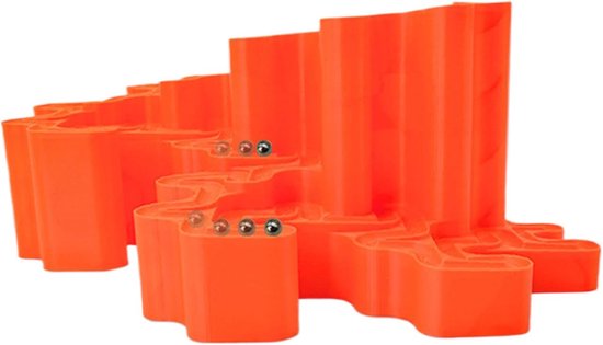 Knikkerbaan Set - Educatief Spel - Creatief Bouwen - Bevordert Logica - 26 x 20 x 12 cm van Merkloos