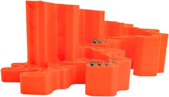 Knikkerbaan Set - Montagespeelgoed Puzzel - Logisch Denken Stimuleren - Verdiep Verbinding Bevorderend - 26 x 20 x 12 cm van Merkloos