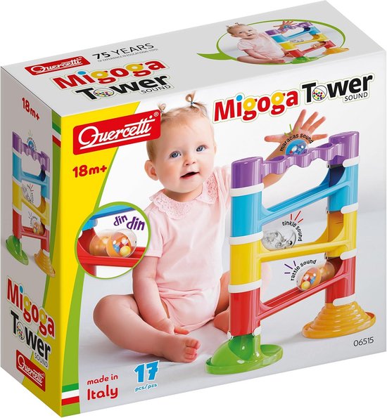 Knikkerbaan Toren met Geluid voor Peuters en Kleuters - Stimuleert Coördinatie van Playfun