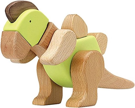 Knikkerbaan Venus - Houten Speelgoed - Educatief Spel - Modulair Ontwerp - 19 x 9 x 17 cm - Naturel van Merkloos