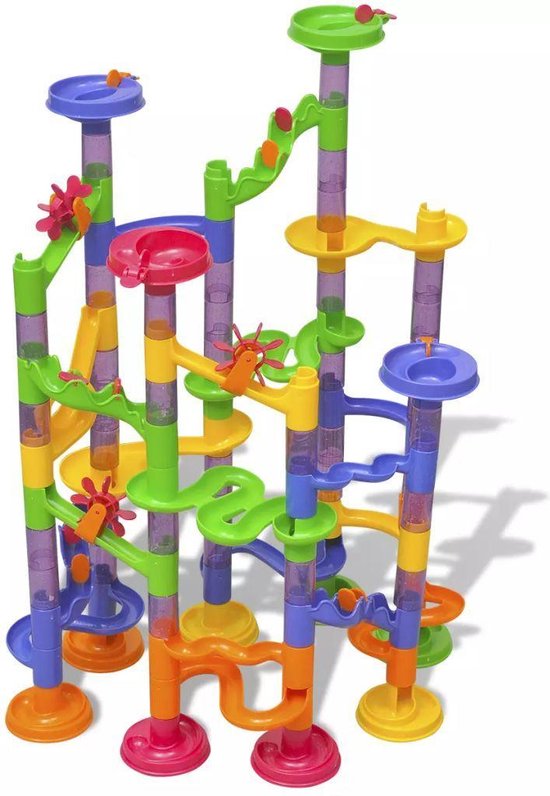 Knikkerbaan voor kinderen 112-delig - Marble Race Baan - Marble Run van Playfun