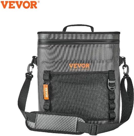 KOSMOS - Vevor Koeltas - Bier Koeltas - 30 blikjes - Verstelbare schouderband - Ingebouwde flesopener - Lunchtas - Picknicktas - Waterdicht en vuilafstotend - Grijs van Kosmos