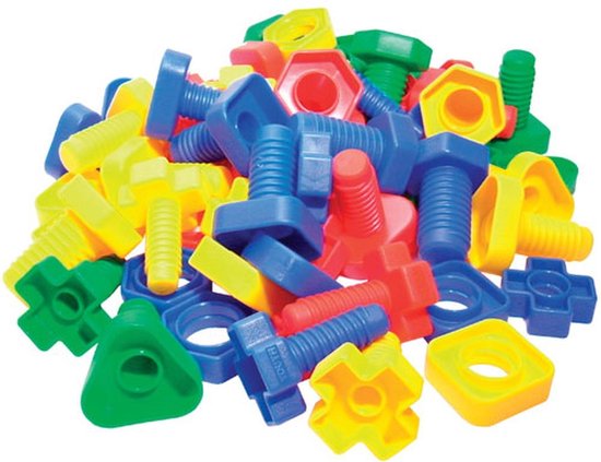 Kunststof bouten en moeren van Merkloos