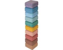 Kurken Bouwstenen - Educatief Speelgoed - Creatief Spelen - Duurzaam Materiaal - 16 x 5 x 10.2 cm - Multicolor van Merkloos