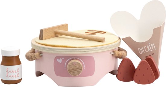 Label Label Roze Houten Crepe Maker LLWT-34710 van Label Label