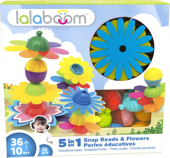 Lalaboom Educatieve Kralen en Bloemen - 25 Stuks van Lalaboom