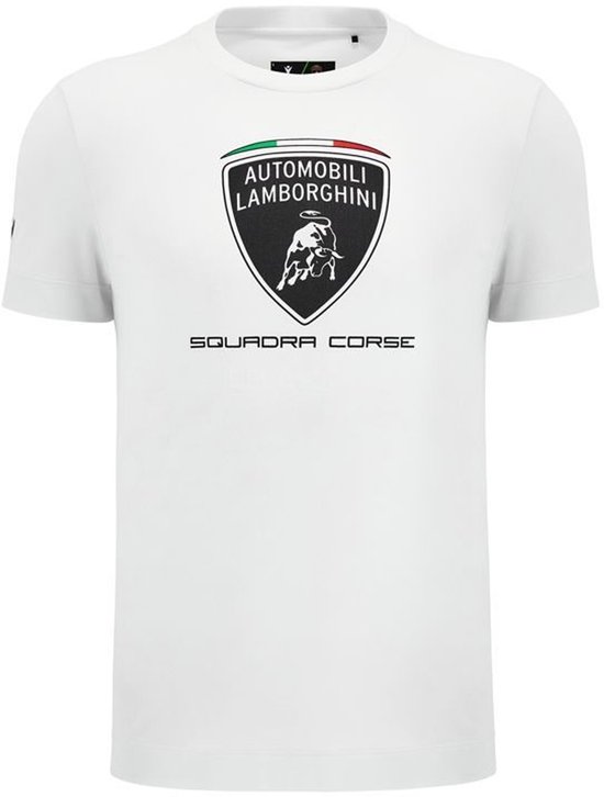 Lamborghini Squadra Corse Men Sportswear Jersey Wit XL van Lamborghini