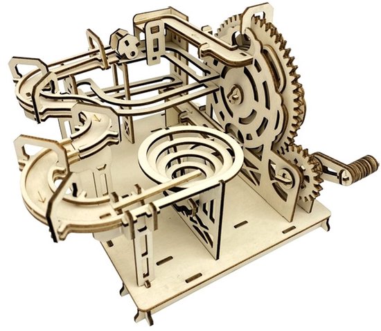Lanji Bird XY-M002 Houten Dubbelrail Knikkerbaan - 3D houten puzzel - Handmatige Mechanische Puzzel - Speelgoed vanaf 10 jaar - Trackball modelbouwset van Merkloos