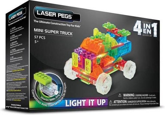 LaserPegs 4 in 1 Mini Super Truck van Laser Pegs