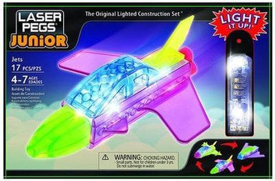 LaserPegs Junior 3 in 1 Jet van Laserpegs