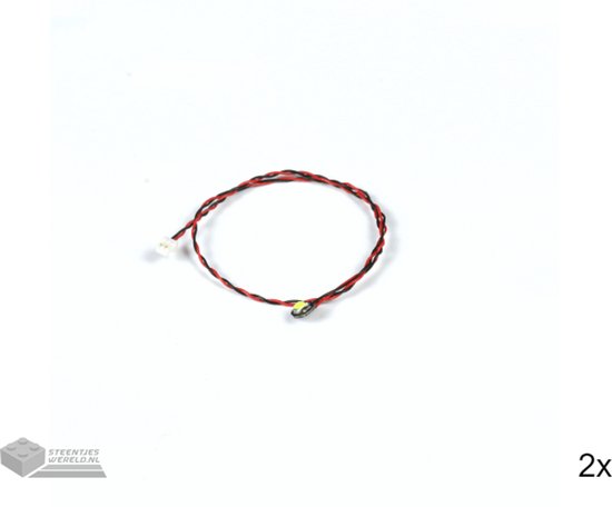 LED light V1002a Blauw knipperent for LEGO sets 30 cm 2 stuks van Light My Bricks
