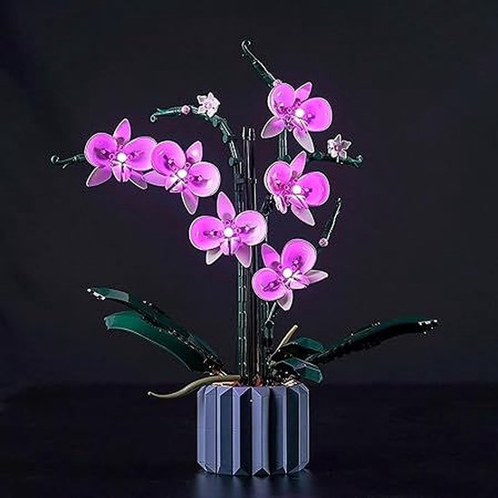 Ledlichtset voor bouwstenen Orchidee bouwstenen Orchidee Botanical Collection Set - alleen lichtset van Game of Bricks