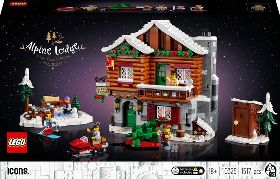 LEGO 10325 Icons Skihut Modelhuis Bouw en Decoratie Set van LEGO