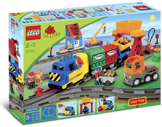 Lego 3772  Deluxe treinset - Duplo - Collectors item van Merkloos