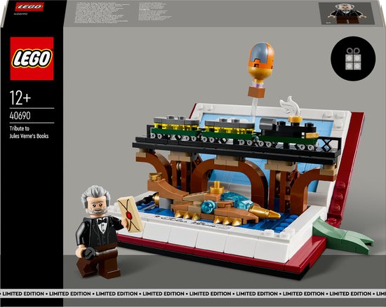 LEGO 40690 - Tribute to Jules Verne's Books van LEGO