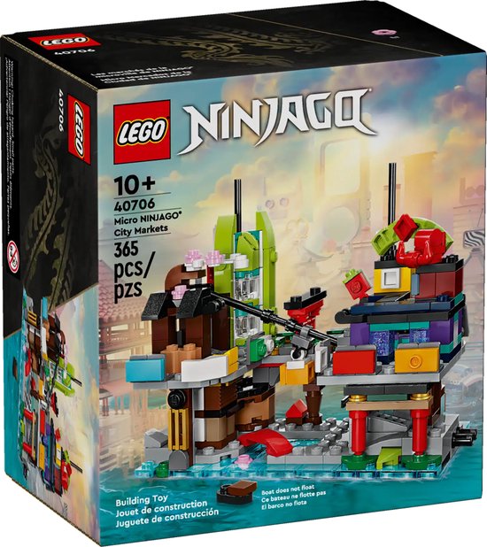 LEGO 40706 Ninjago - Micro Ninjago Stadsmarkten van LEGO