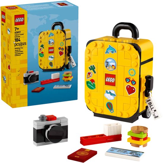 LEGO 40817 - Gele Koffer (Yellow Travel Suitcase) van LEGO