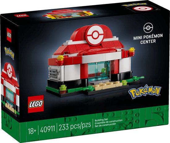 LEGO 40911 Pokémon - Mini Pokémon Center van Merkloos