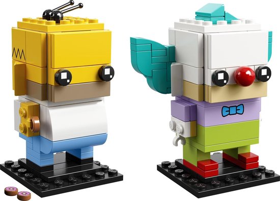 LEGO 41632 Homer Simpson en Krusty de Clown van LEGO
