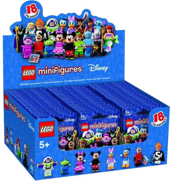 LEGO 71012 - Minifigures Disney Serie 1 - BOX inclusief 60 polybags van LEGO