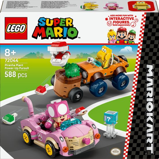 LEGO 72044 Super Mario - Mario Kart – Achtervolging met de Piranha Plant van Merkloos