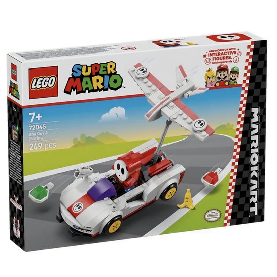 LEGO 72045 - Mario Kart - Shy Guy in de Vleugelflitser - 7+ Jaar van Merkloos