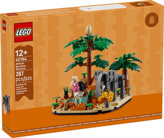 LEGO Afrikaanse savanne diorama - 40784 van LEGO