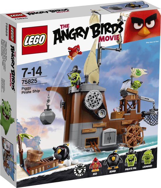 LEGO Angry Birds Piggy Piratenschip - 75825 van LEGO