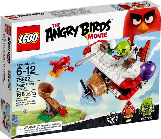 LEGO Angry Birds Piggy Vliegtuigaanval - 75822 van LEGO