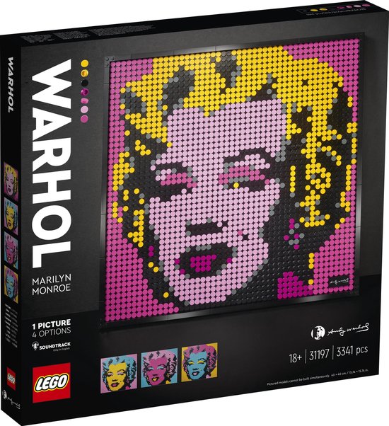 LEGO Art Andy Warhol's Marilyn Monroe - 31197 van LEGO