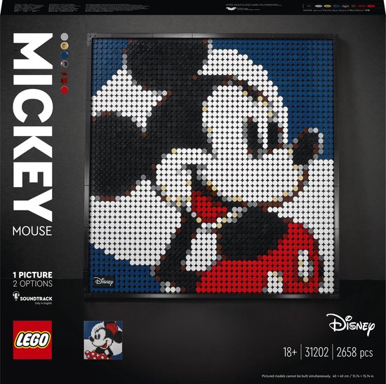 LEGO Art Disney's Mickey Mouse - 31202 van LEGO