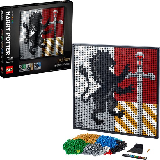 LEGO Art Harry Potter Hogwarts Crests - 31201 van LEGO